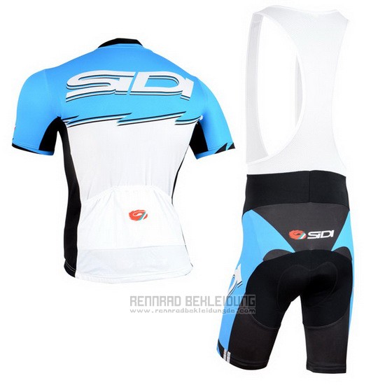 2015 Fahrradbekleidung Castelli SIDI Azurblau und Wei Trikot Kurzarm und Tragerhose